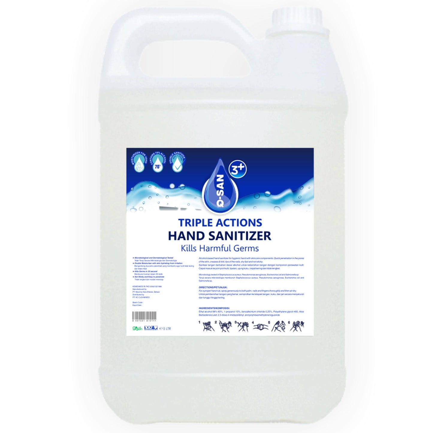 Q-SAN 3+ HAND SANITIZER - 5 ltr
