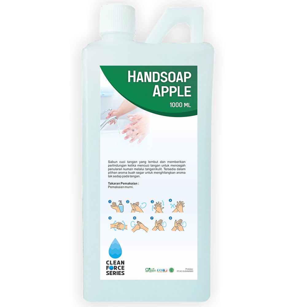 CLEAN FORCE - HAND SOAP APPLE 1 ltr